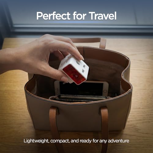 Image of UNIGEN 3 Pin Multiplug Travel Adapter with Universal Socket | 2 & 3 Pin Support | 16A Heavy Duty Power Plug for Home, Office & Travel | Compact Portable Travel Adapter