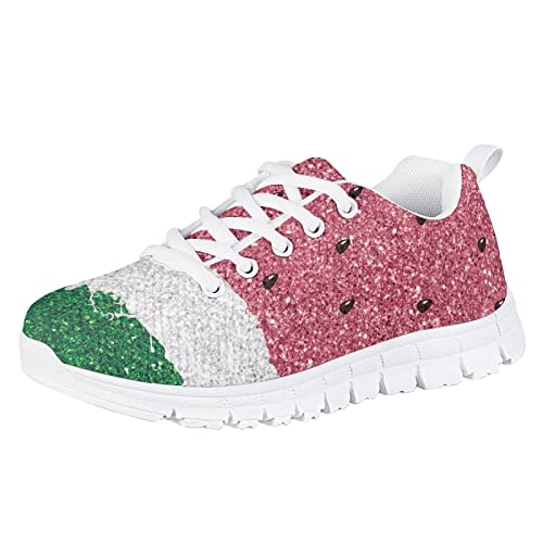 GIFTPUZZ Kids Breathable Running Sneakers Lightweight Athletic Lace Up Sports Comfort Flats Shoes3