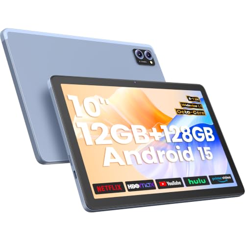 Winsing Android 15 Tablet 10 Inch, 12GB+128GB, Octa-Core, 2TB Expandable