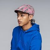Kangol Kaszkiet Tiled 507 - czapka gawroszka Z daszkiem Zima jesień-zima - S (54-55 cm) intensywny róż
