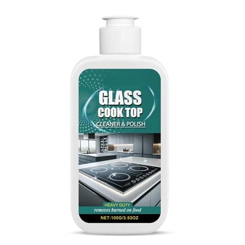 Azxcvbnm Limpiador de vitrocerámica, líquido de limpieza de estufas para eliminar manchas...
