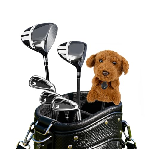 Scott Edward Golf Club Cover Fit Well for Fairway/Hybrid Wood Golf Club, Funny Cute Animal Design Soft Functional Golf Headcover Stylish Protection for Your Clubs for Men and Women(Poodle)