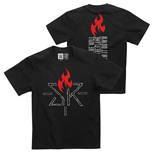 WWE Authentic Wear Seth Rollins Ignite The Will Youth T-Shirt Black Medium