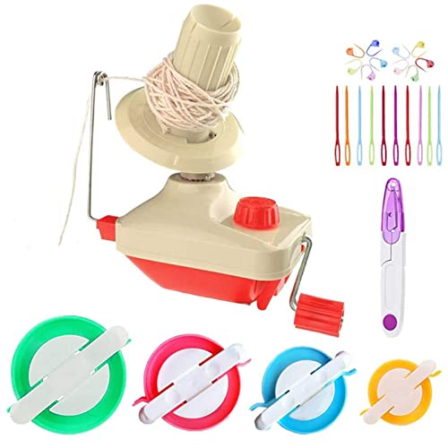 Homesen Suprimentos e gadgets de bricolage Bobbin Yarn Winder Knitting Stitch Markers Plastic Needle