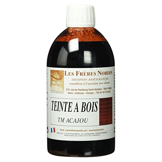 Les Frères Nordin, 410510 - Barniz para madera, tinte concentrado, color caoba