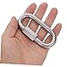 GANAZONO 10Pcs Heavy Duty Stainless Steel Quick Link Connectors D Shape Locking Carabiner for Industrial and DIY Use for Camping Outdoor Equipment and Chain Connection
