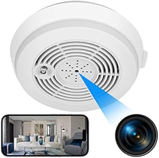 FiveSky WiFi Hidden Spy Camera UHD 1080P Smoke Detector Camera Security Nanny Cam Wireless Mini Video Recorder with Motion Detector Support iOS / Android