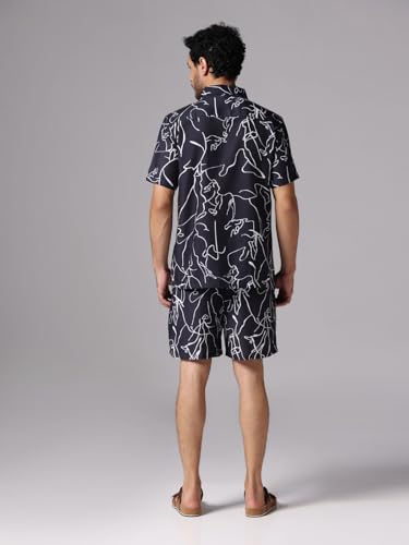 Image of Leriya Fashion Night Dress for Men || Rayon Multi Printed Night Dress for Men || Summer & Beach Wear for Men || Sleepwear Pajama Set for Men || Coord Set for Men
