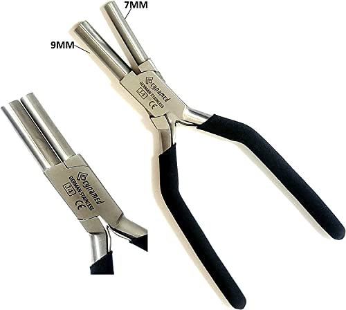 1 Ea German Heavy Duty Bail Making Pliers 3Mm/5Mm-7Mm/9Mm Bail Making Pliers For Consistent Loops Connectors -With Non-Slip Comfort Grip Handle (1 Each-Size 7Mm/9Mm) #TOP1