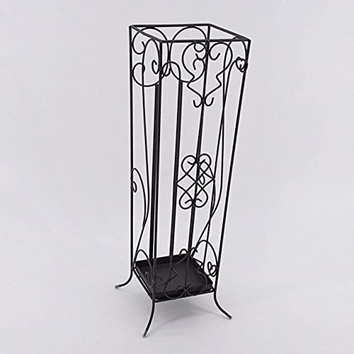 Kreativer hohler Schirmständer aus Eisen mit Drainageschale – stilvolle Aufbewahrungslösung für Garten und Terrasse, langlebige Außenbasis für Regenschirme