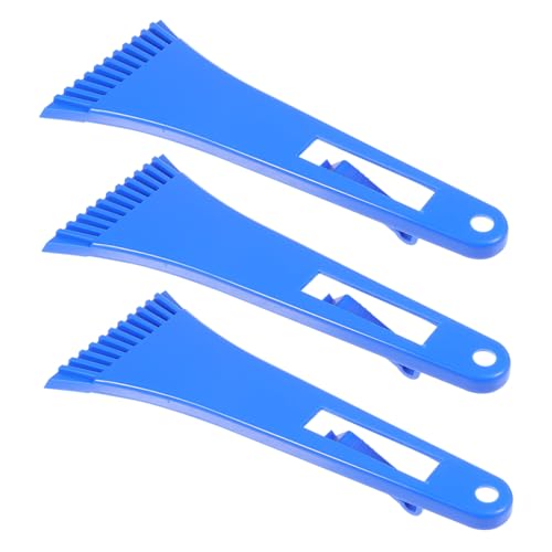 Abaodam 3 Piezas Pala Quitahielo de Abs Ergonómica para Frigorífico y Congelador de Azul Oscuro Raspador Portátil para Remover Escarcha Neveras y Vitrinas de Vino