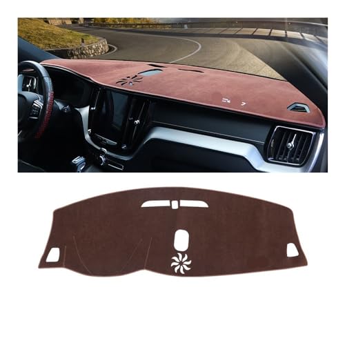Tapis de tableau de bord pour Volvo XC60 2018-2023 antidérapant noir