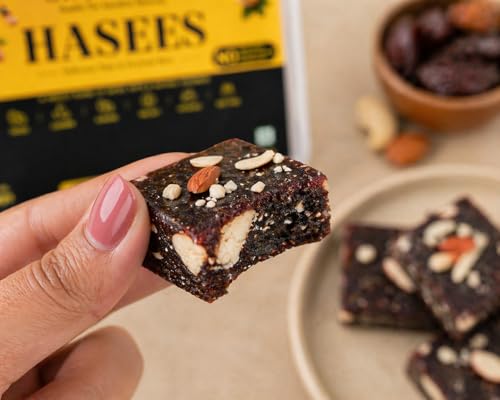Image of Sweetable Date Bites | No Added Sugar | 100% Natural Dry Fruit Sweet | Made with Dates Nuts Pure Ghee | Healthy Energy Snack 500gm Pack |Pack of 3