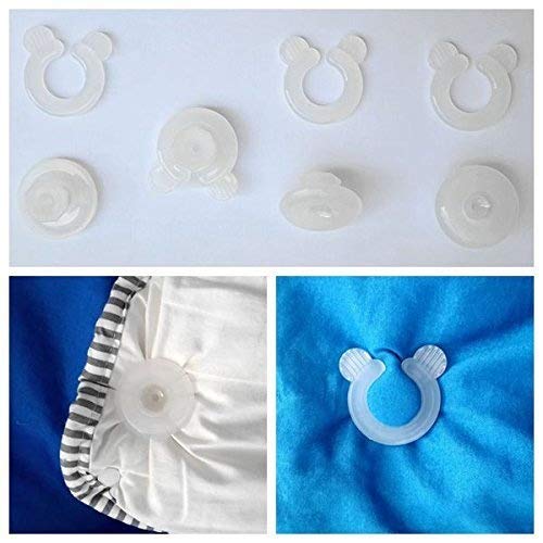 The Nyche Designs Comforter Grippers Bed Duvet Donuts Holders (Set of 4), Keeps Corners of Duvets Comforters Blankets in Place, Prevent Bunching and Shifting