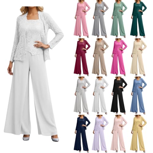 Combinaison mousseline de soie et veste dentelle chic grande taille femme
