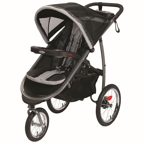 Image of Graco FastAction Fold Jogging Stroller, Gotham, 40x24x42 Inch (Pack of 1)