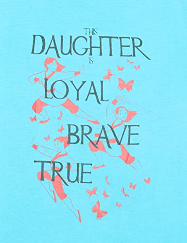 T-shirt Mulan Disney fille résistant imprimé Loyal Brave True - 2