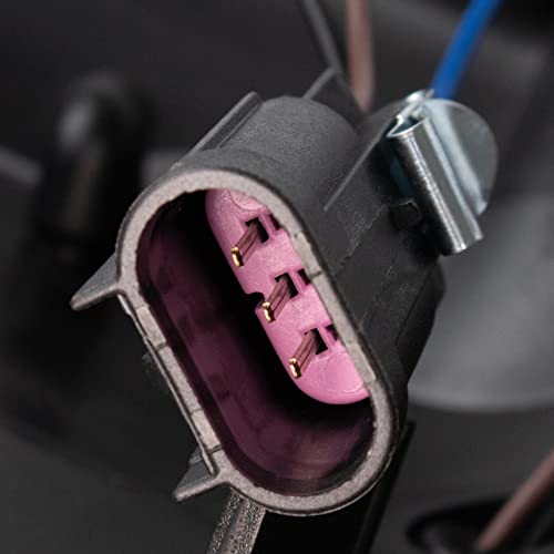 Image of TRQ Performance Driver and Passenger Side Headlight Assembly Set Projection Style Black Housing Clear Lens Compatible with 07-14 GMC Yukon 07-14 GMC Yukon XL 1500 07-13 GMC Yukon XL 2500