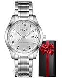 Qualité Exceptionnelle : Mouvement à quartz précis, longue autonomie et verre anti-rayures pour une performance durable ; étanche 3ATM (résiste à la transpiration, la pluie et éclaboussures).