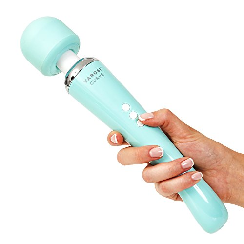 Yarosi Kabelloser Massagestab - Stärkste Therapeutische Vibrationskraft - Stressfreier - Bestens bewertet Muskelschmerzen und Erholung nach Ihrem Sportprogramm - USB - Curve - Grün