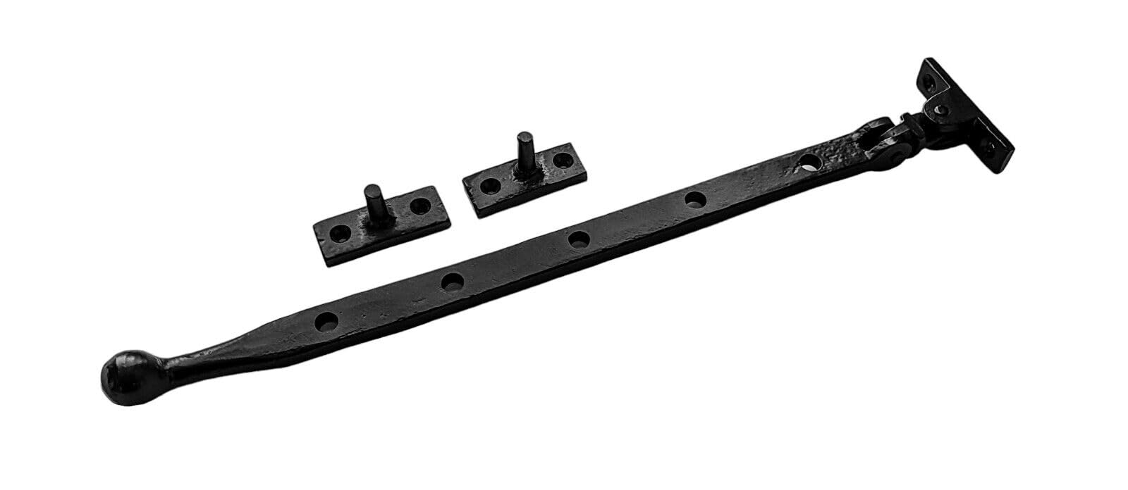 Window Casement Stay Tear Drop 250mm 10" Black Antique Cast Iron