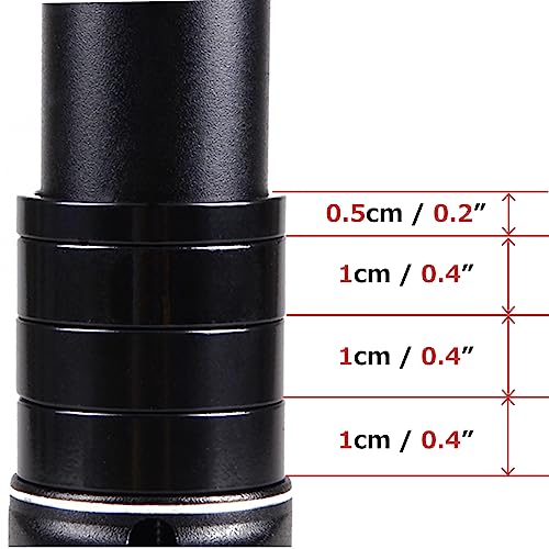 Bike Fork Stem Bicycle Extender Handlebar Riser Adaptor 123mm Black Silvery - Bild 7 von 43