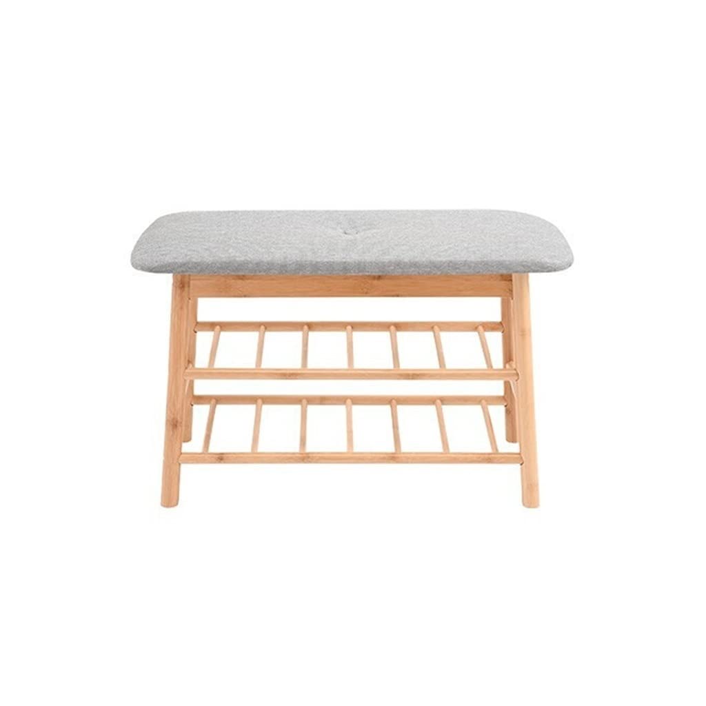 Tabouret de rangement pour entrée résolvant le manque de place des chaussures