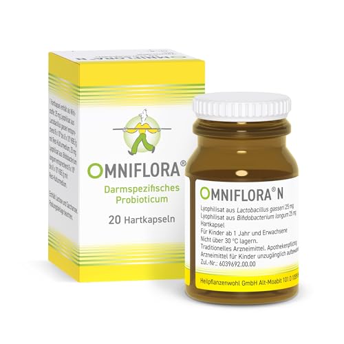 OMNIFLORA® N Kapseln – Hochdosiertes Arzneimittel - Probiotikum zur Stärkung der Darmflora und Linderung von Darmbeschwerden