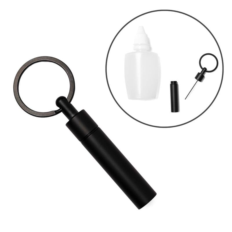 Image of Oil Vial Keychain | Consecrated Oil Holder for Priesthood Blessings | Oil Not Included