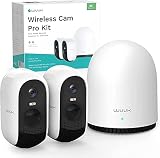 WUUK Outdoor Cameras for Home Security, Outdoor Security Camera Wireless with 2K HDR, Color Night Vi