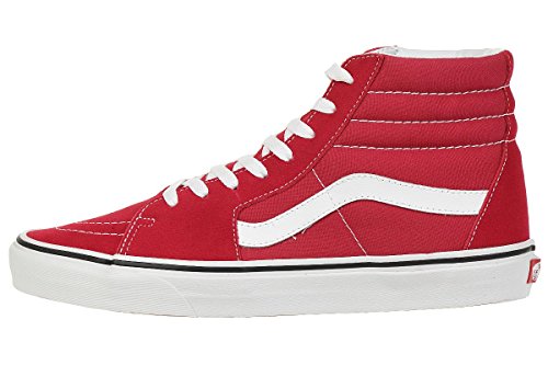 Vans Vans Unisex high-top, Red Crimson True White Q9u, 8 US Men