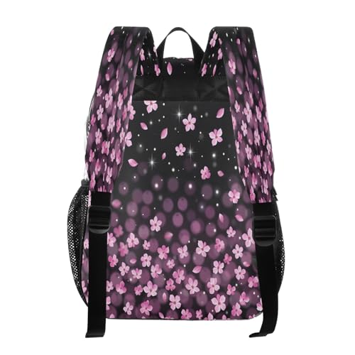 Clear Backpack for School Cherry Blossoms Transparent Bookbag for Girls See Through PVC Boy Backpacks3