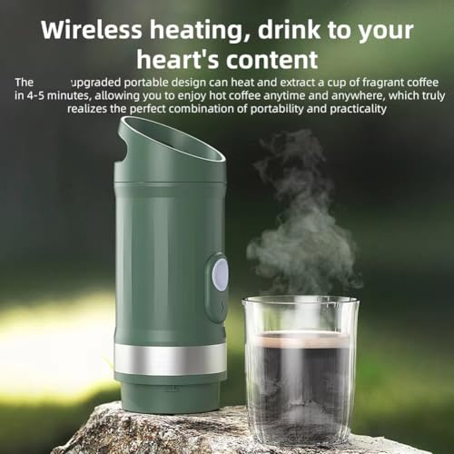 Cafetière espresso électrique portable compacte résolvant le manque d'eau chaude