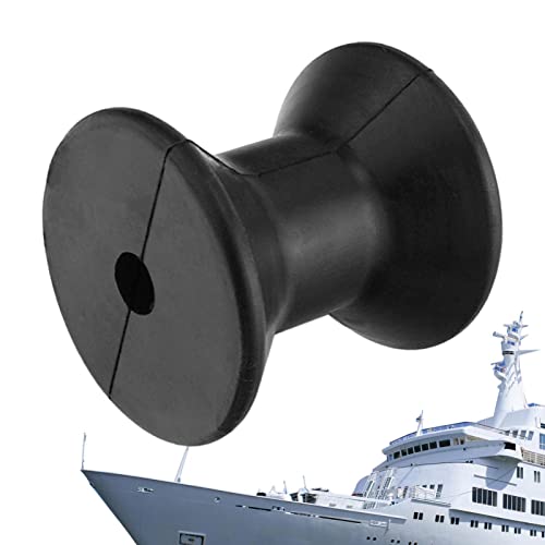 Vecksoy Rouleau d'arc, Rouleau de quille à Arbre en Caoutchouc de 3 Pouces, Ensemble de Rouleaux de remorque de Bateau pour Arbre de 1/2', Guides de remorque de Bateau, Rouleaux de Remplacement de