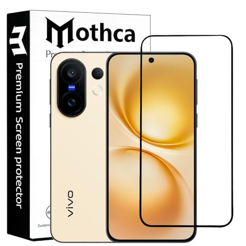 Image of Mothca Military-Grade Tempered Glass Screen Protector Compatible for Vivo X200 FE with Edge to Edge Coverage - Case Friendly, Anti-Scratch & Bubble-Free Installation Kit