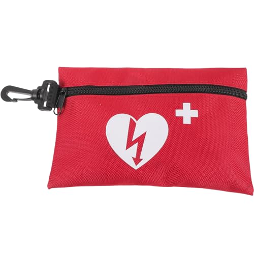 TOYANDONA Bolsa de Primeros Auxilios Grande Portátil de Tela para Viaje y Senderismo, Botiquín Vacío Cierre de Cremallera, Organizador de Medicamentos y Suministros Médicos Color Aleatorio