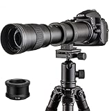 ★ JINTU 420-800 mm MF Super Teleobjetivo, construcción sólida con cuerpo de metal completo, tamaño pequeño 10.6 x 3.5 x 3.5 pulgadas, ligero 700 g = 1.7 libras, fácil de llevar a cualquier lugar.