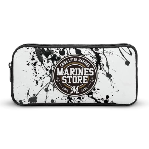 千葉ロッテマリーンズ文具ケース ペンケース 収納グッズ 筆箱 ペンバッグ 筆入れ 多機能 学用品収納 大容量軽量 伸縮性が良く、繰り返し使用可能 傷防止 防汚 掃除が簡単 いろいろな文房具を収納 オフィス小物 コスメバッグとして 男女兼用 携帯便利