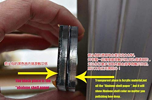 Aibote Natural New Zealand Abalone Shell 1911 Gun Grips Custom Diy Edc Pistol Knife Handles Material Full Size Fits Most Commander,Standard & Government 1911 Models(Each Is Unique) #TOP5