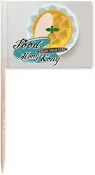 Macarrão Hong Kong Udon China Palito Bandeiras Marcador Topper Decoração de Festa