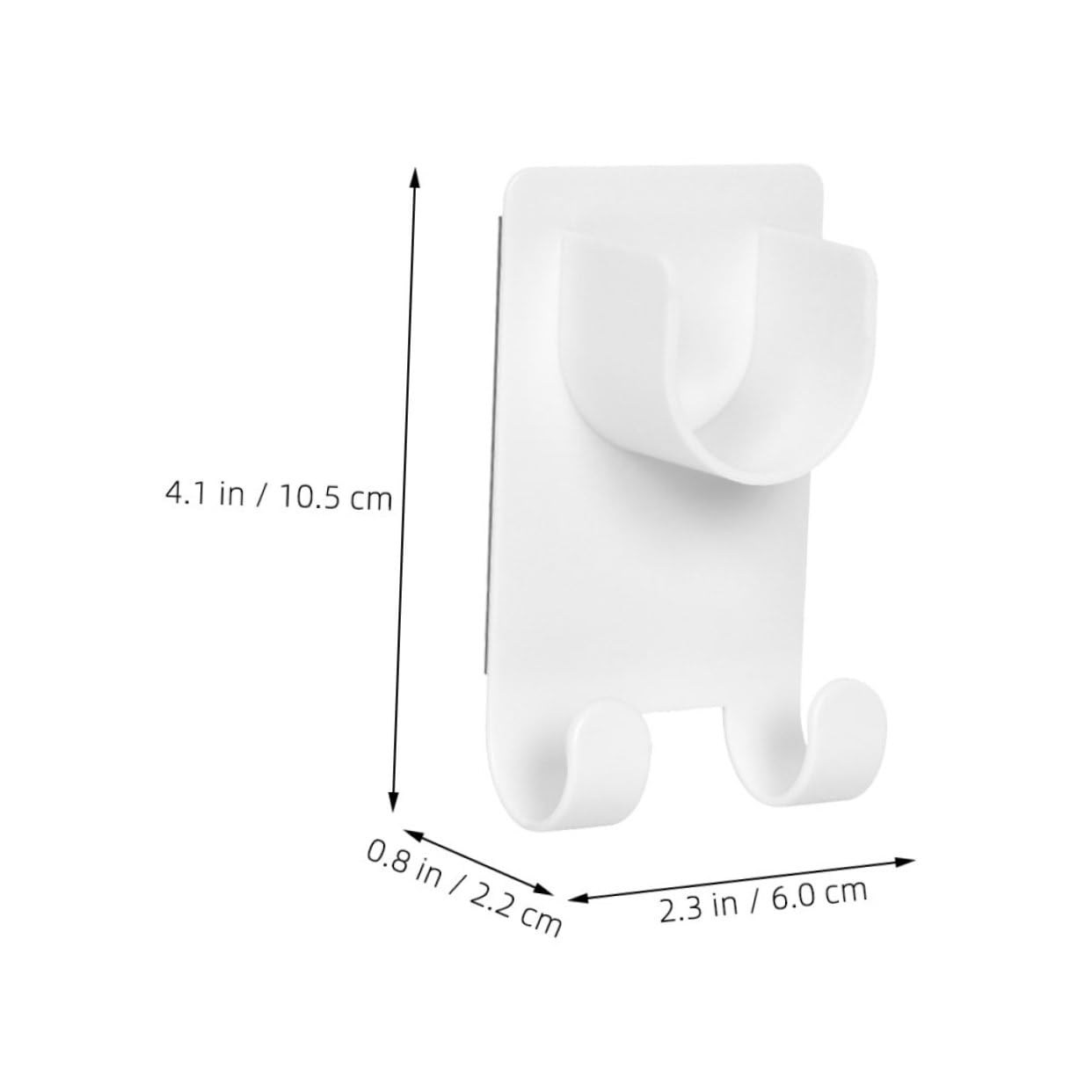 Cabilock 2Pcs No Drill Tension Rod Brackets Adhesive Curtain Rod Holders for Easy Installation Strong Material Punch Wall Mount Support for Bathroom Kitchen Use