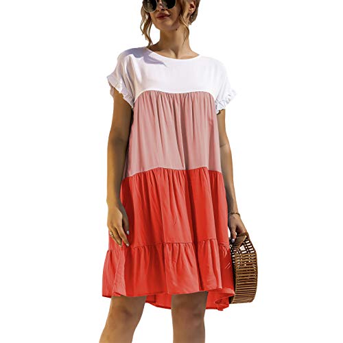 Olisenci Abito estivo da donna, con scollo