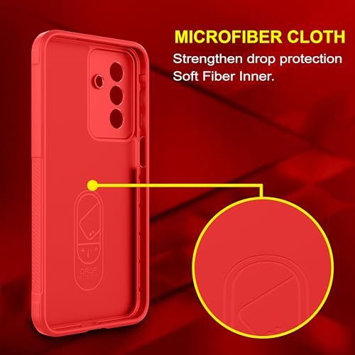 Image of Zapcase Back Case Cover for Samsung Galaxy F17 5G | Compatible for Samsung Galaxy F17 5G Back Cover | Liquid Silicon Magic Case with Camera Protection | Red