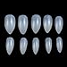 Yimart 500pcs/pack Stiletto False Nails Natural False Nails Oval Stiletto Sharp Full Nail tips Acrylic UV Gel Full Cover Nail Art Tips Decoration Nails Salon (Natural)