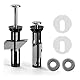 ZWWOGE 2 Pcs Universelle Toilettensitzschrauben und -schrauben Toilettensitzbefestigung Schnellfreigabe obere Scharniere Befestigung Universelle Ersatzteile, WC Sitz Befestigung, WC Befestigungsset