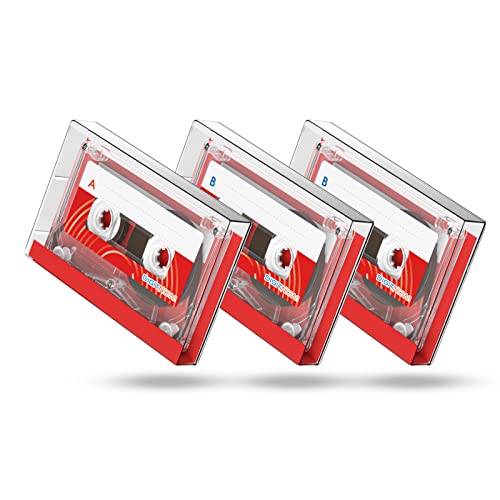 12 Cassette Audio Vuote Da 60 Minuti – Nastri Trasparenti Per Registrazione, Dimensioni 10x6.5 Cm, Ideali Per Riunioni, Seminari E Musica