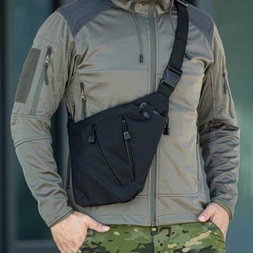 Tactical Concealed Carry Crossbody Sling Bag, Anti-thief CCW EDC Carry Bag4