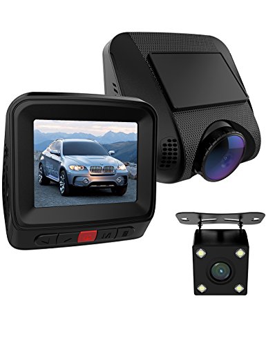 GOGO ROADLESS Dash Camera Kit,1080P Rear View Camera Front and Rear for Car with 170 Degree Wide Angle Night Vision G-Sensor Loop Recording WDR Function