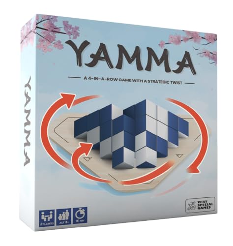 Yamma juego de mesa con tablero giratorio y cubos de madera miniatura 1