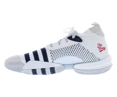 Image of adidas AS Trae 2 Mens Shoes Size 12.5, Color: Cloud White /Blue /Gray-White